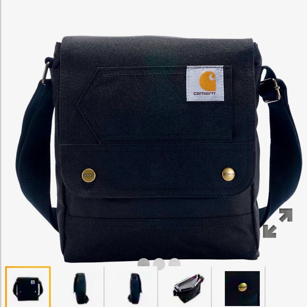 Carhartt Crossbody Snap Bag Black NWT